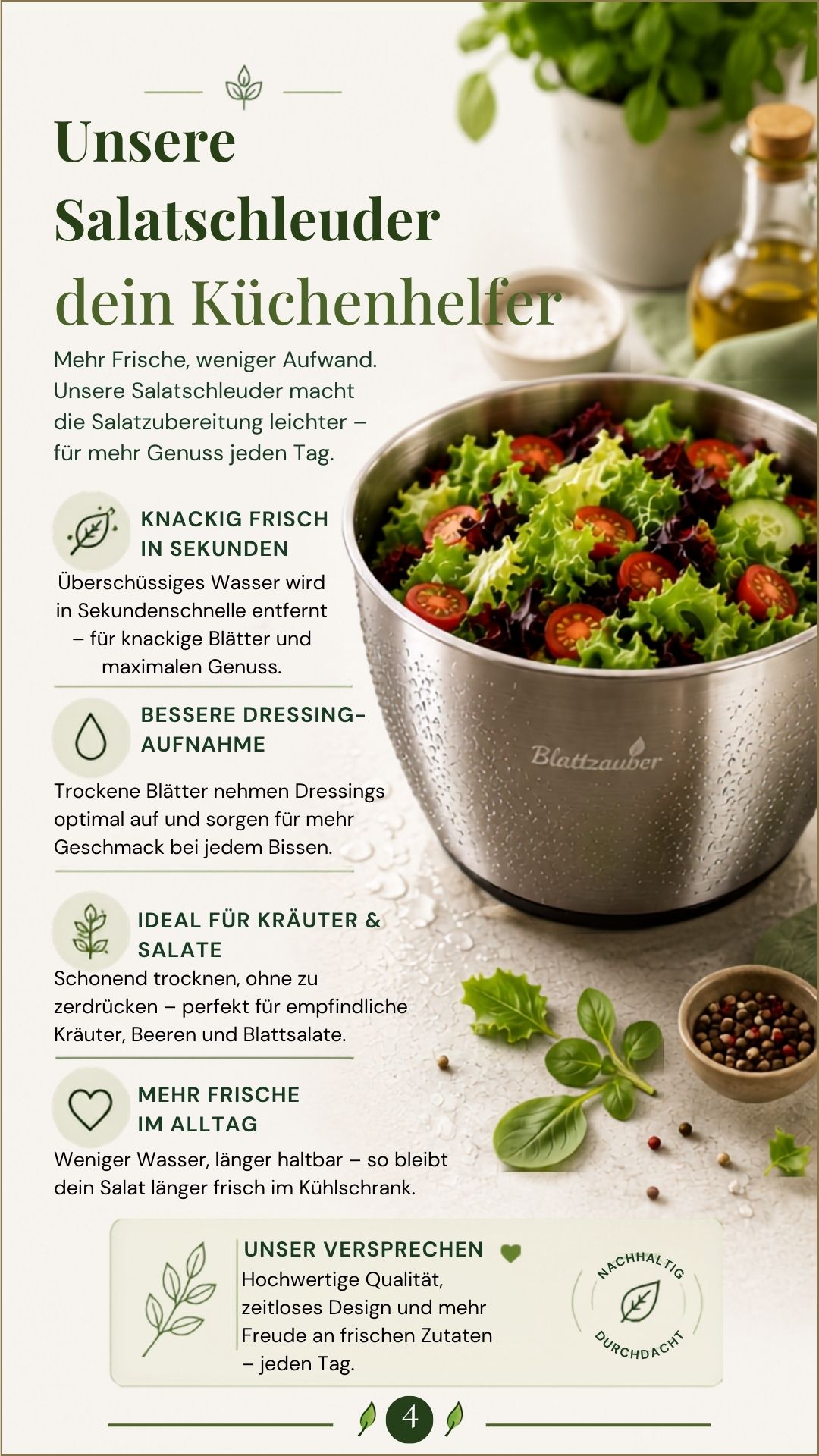 Blattzauber Salatschleuder