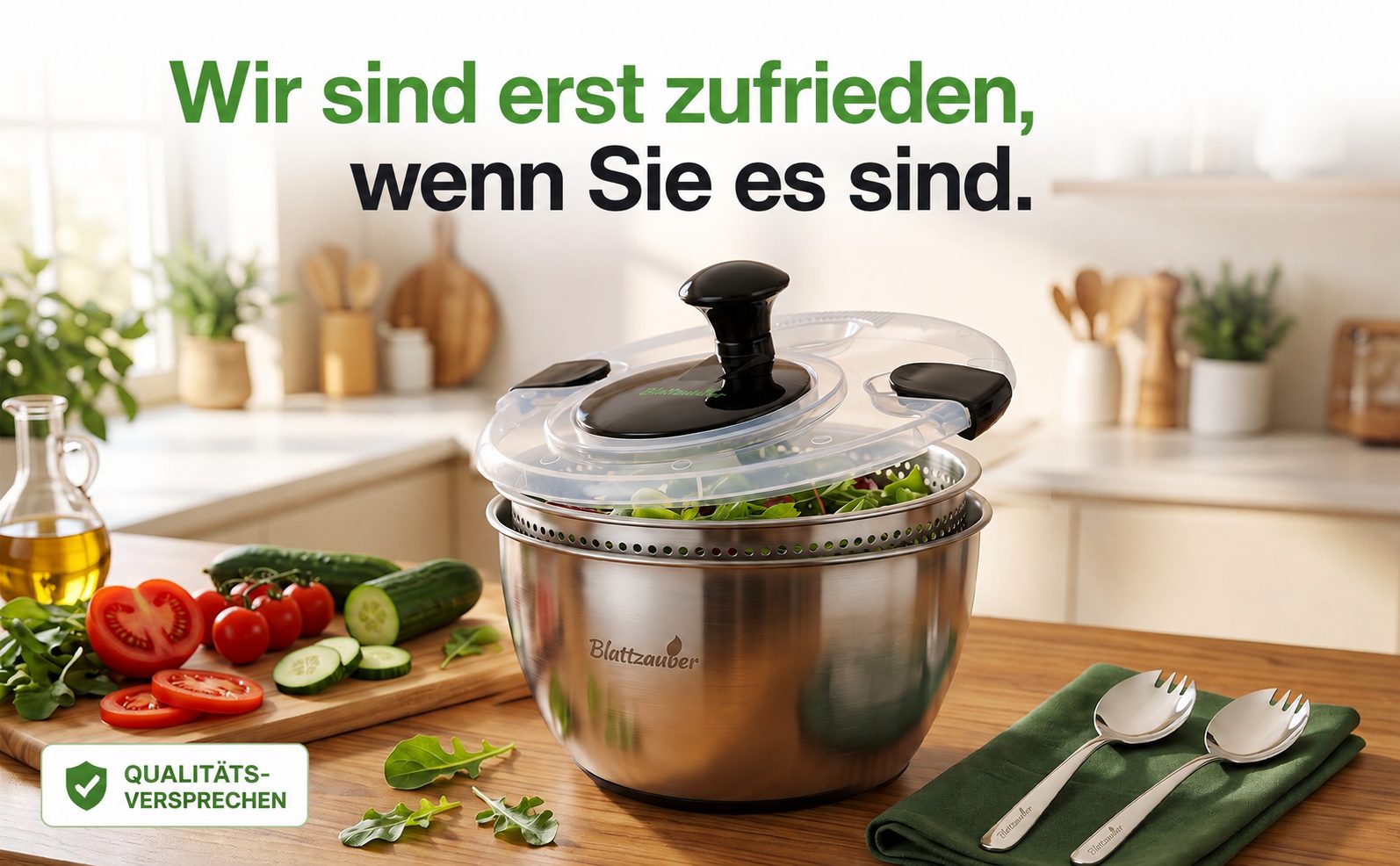 Blattzauber Qualitätsversprechen: Wir sind erst zufrieden, wenn Sie es sind.